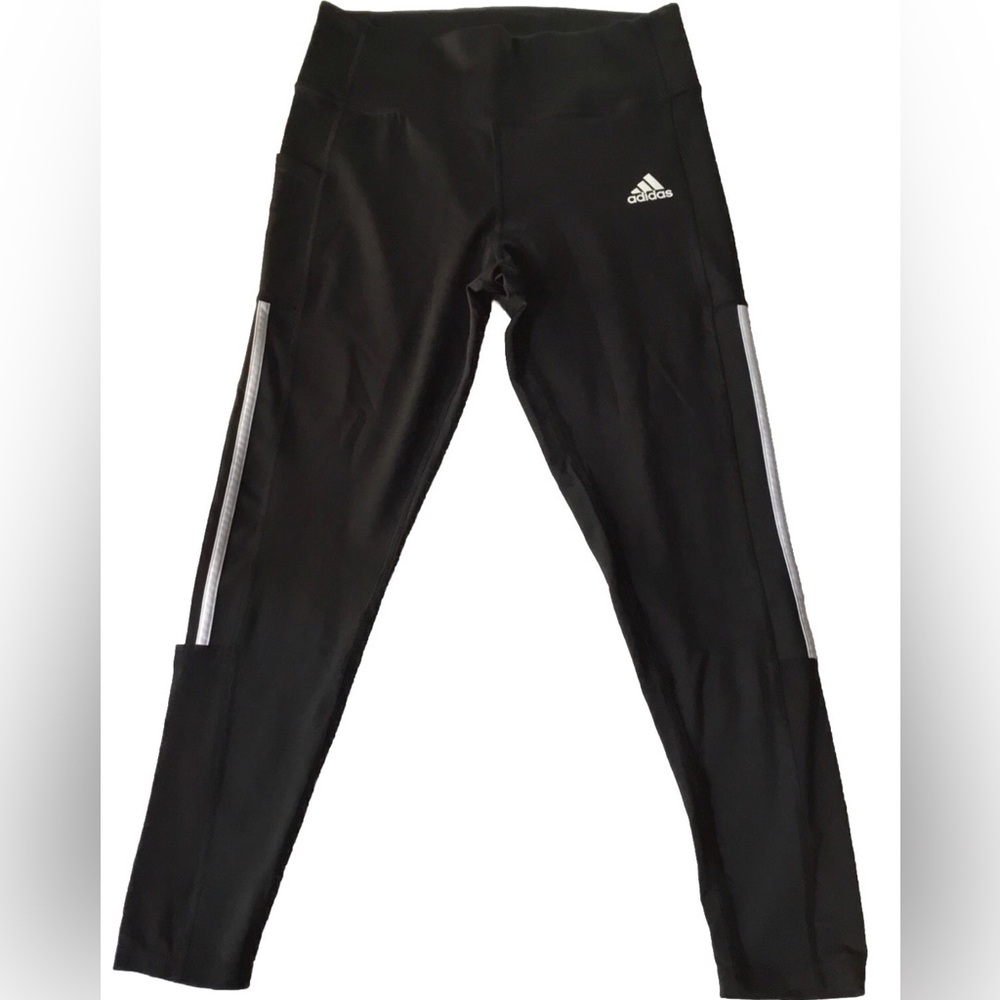 ADIDAS Womens size L AEROREADY SIDE POCKET CROPPED PANTS